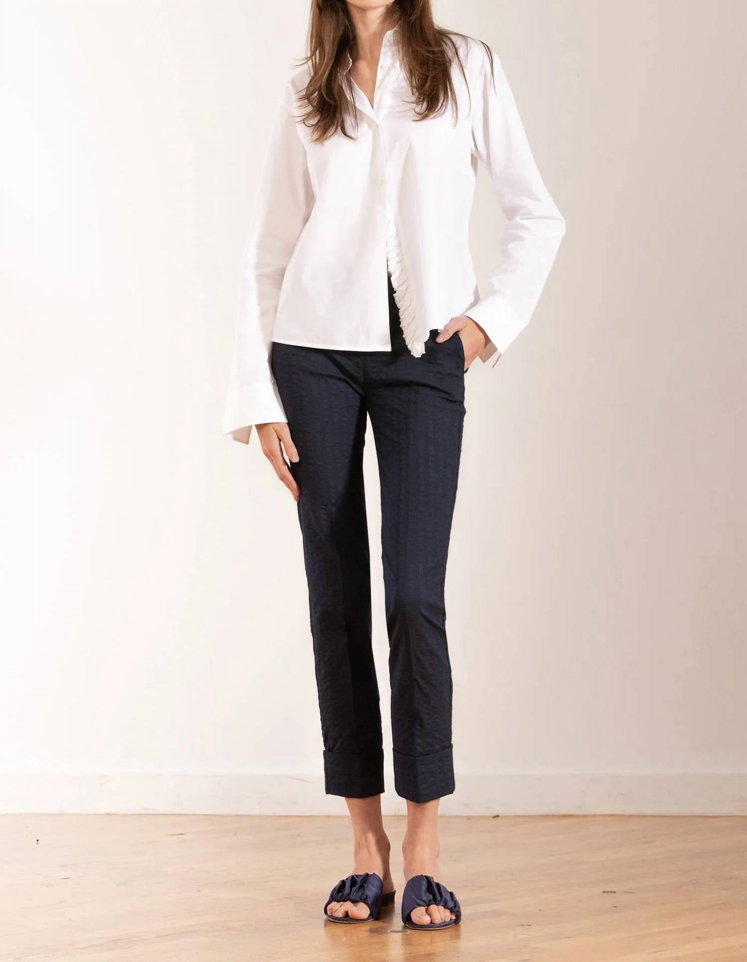 Avenue Montaigne - Ben Seersucker Pant