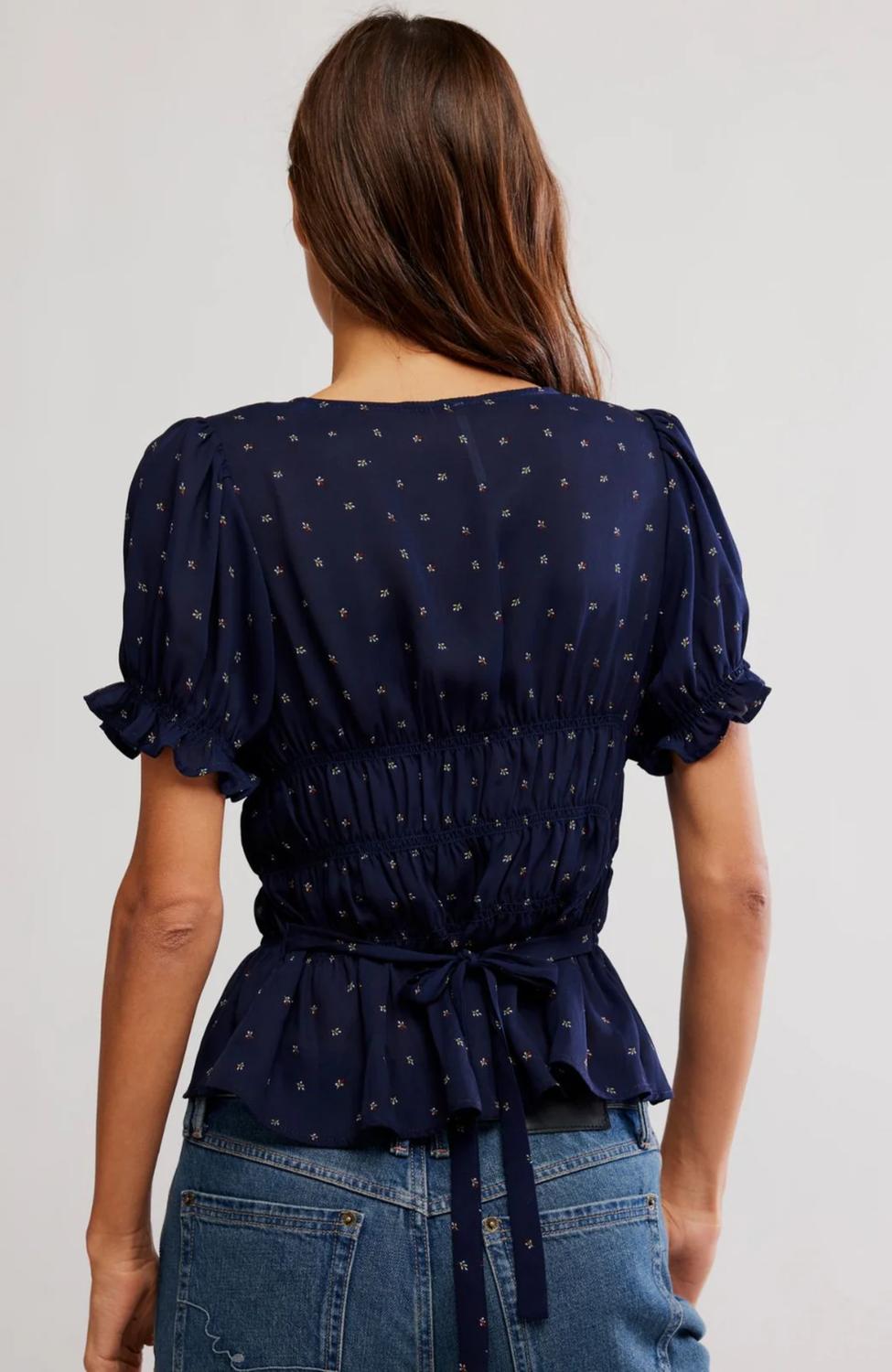 Free People - Adore You Short Sleeve Blouse