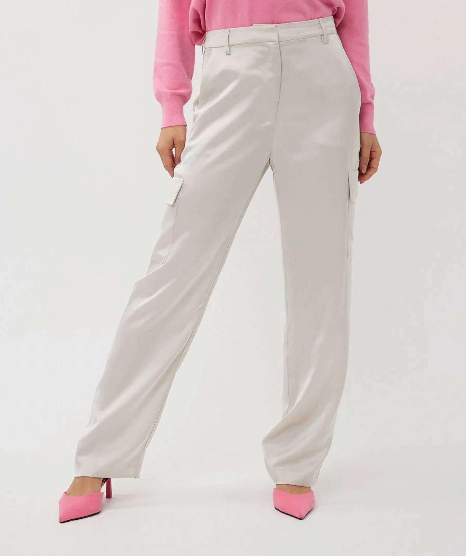 Esqualo - Tola Cargo Satin Trousers