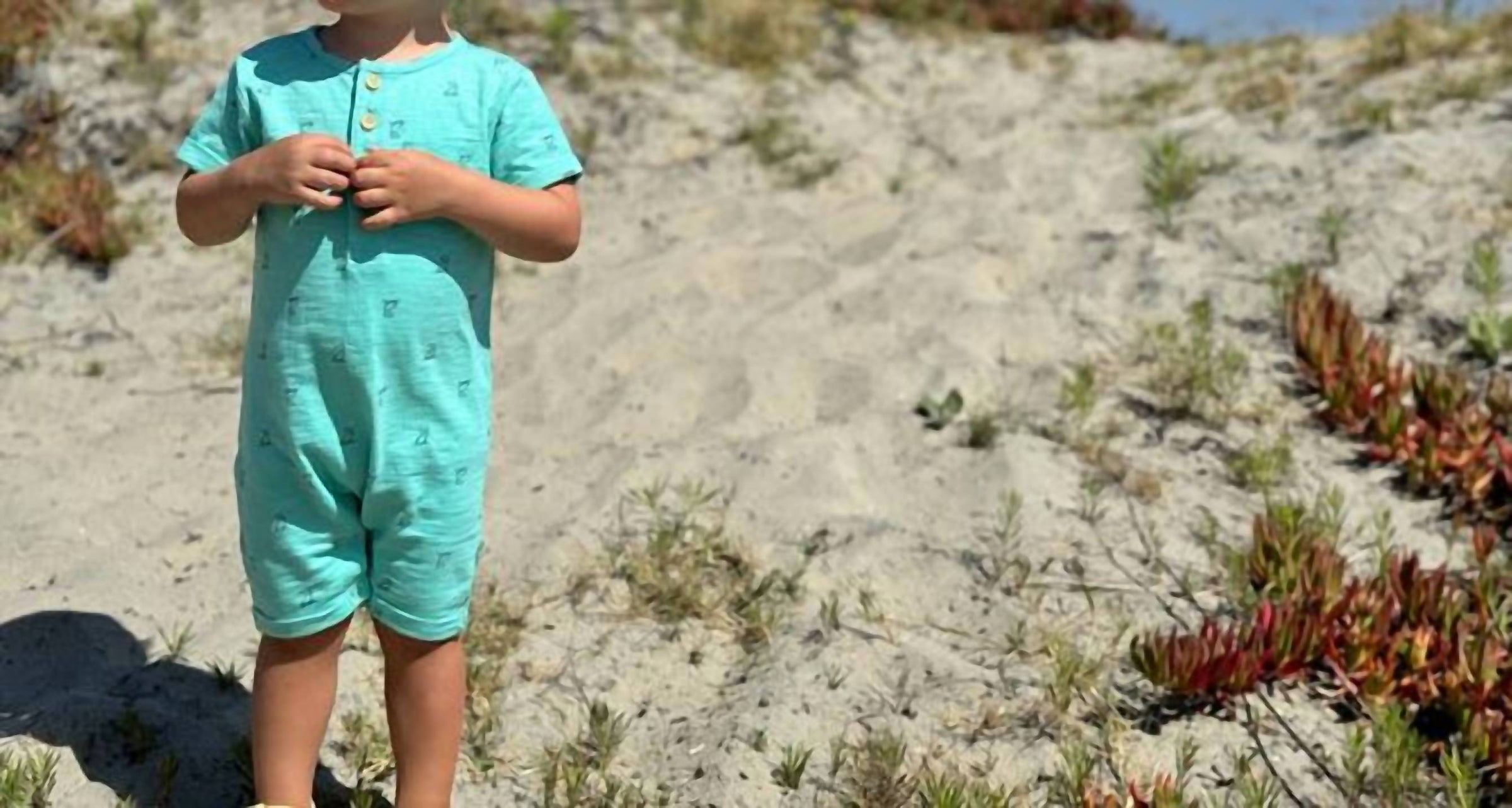 Me & Henry - Boy's Martingale Henley Romper