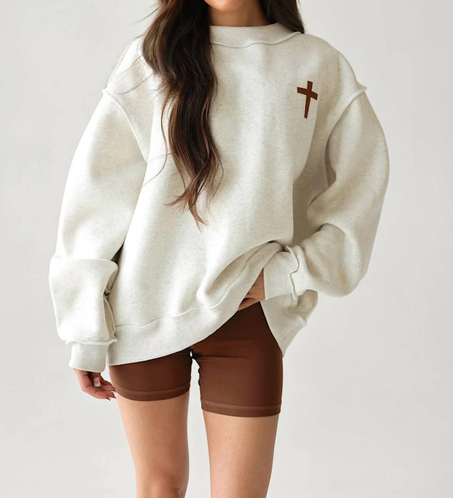 Bucketlist - Jesus Saves Reversible Oversized Mockneck Sweater