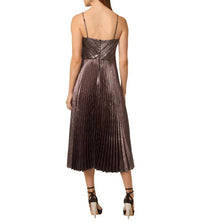 GILNER FARRAR Indie Midi Dress in silver - women's dress - detail view