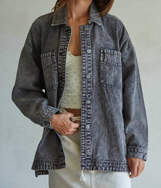 By Together - Woven Washed Denim Jacket