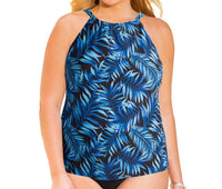 Always For Me - Plus Size High Neck Tankini Top