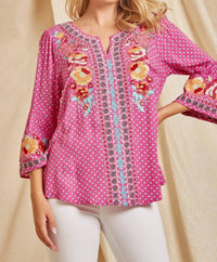 Andree By Unit - South Beach Embroidered Top