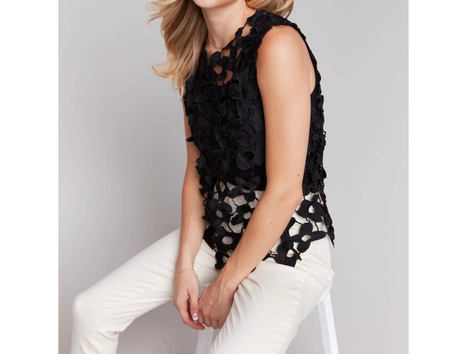 Charlie B - Open Crochet Top