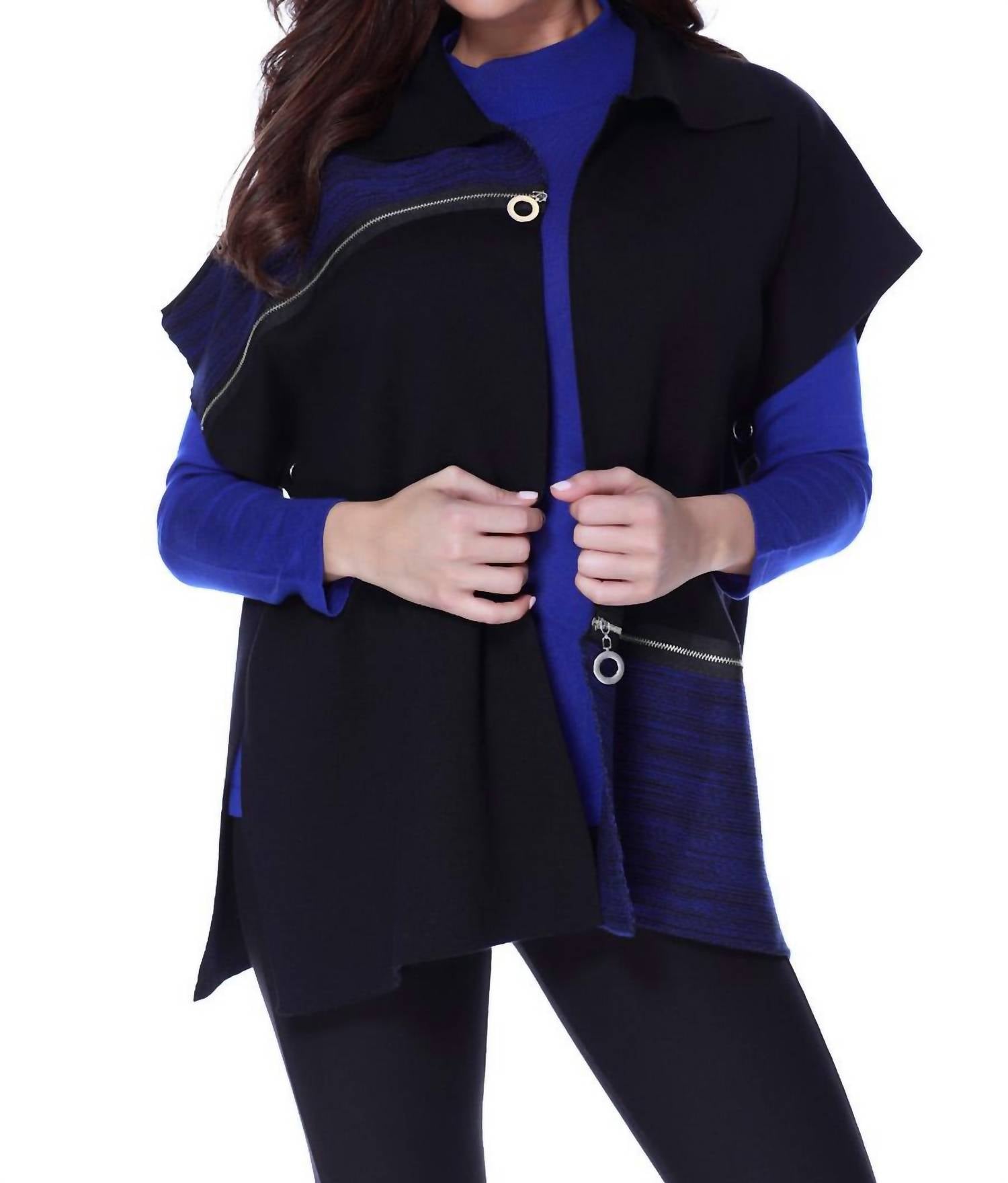 Angel - Zip Detail Poncho