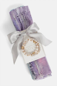 Coco + Carmen - Women's Scarf And Bracelet Set