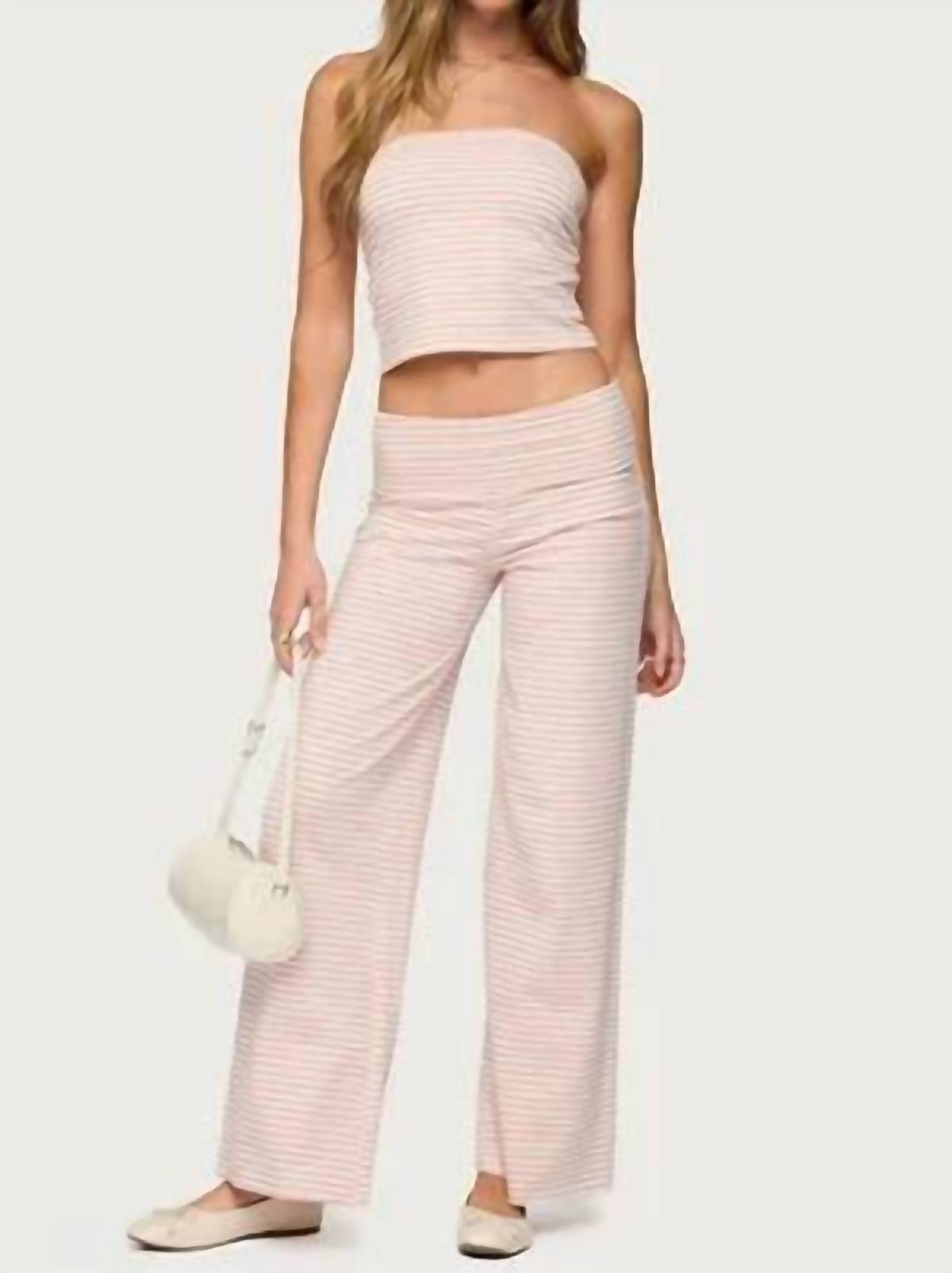 Sky To Moon - Maren Striped Tube Top Pant Set