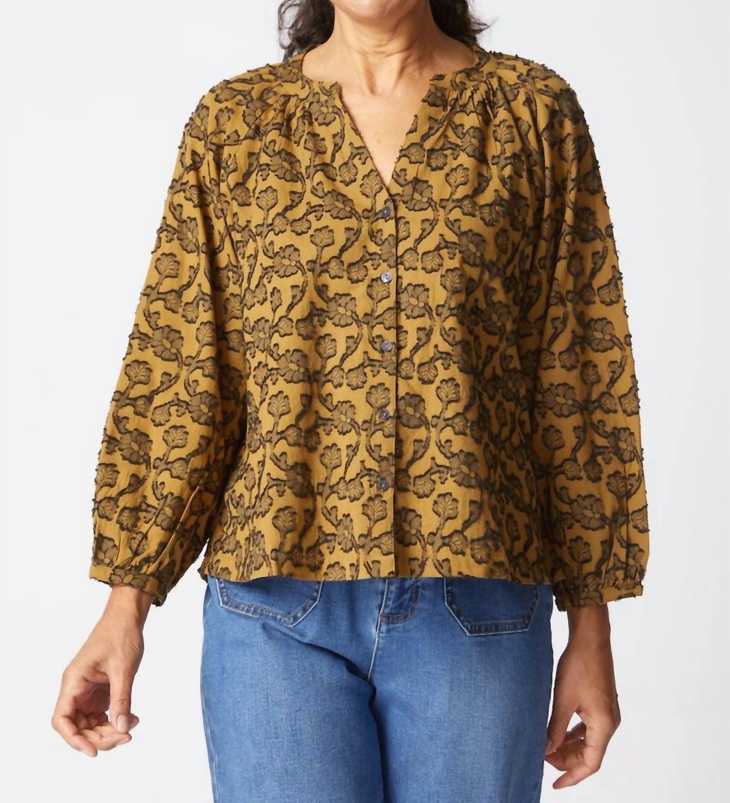 Escape By Habitat - Floral Jaquard Romance Shirt