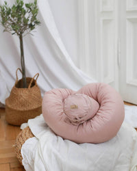 Babyly - Linen Baby Bed Roller Protector