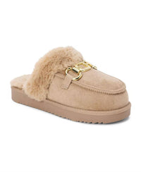 Matisse Women's Davos Faux Fur Mule in beige - women's shoe