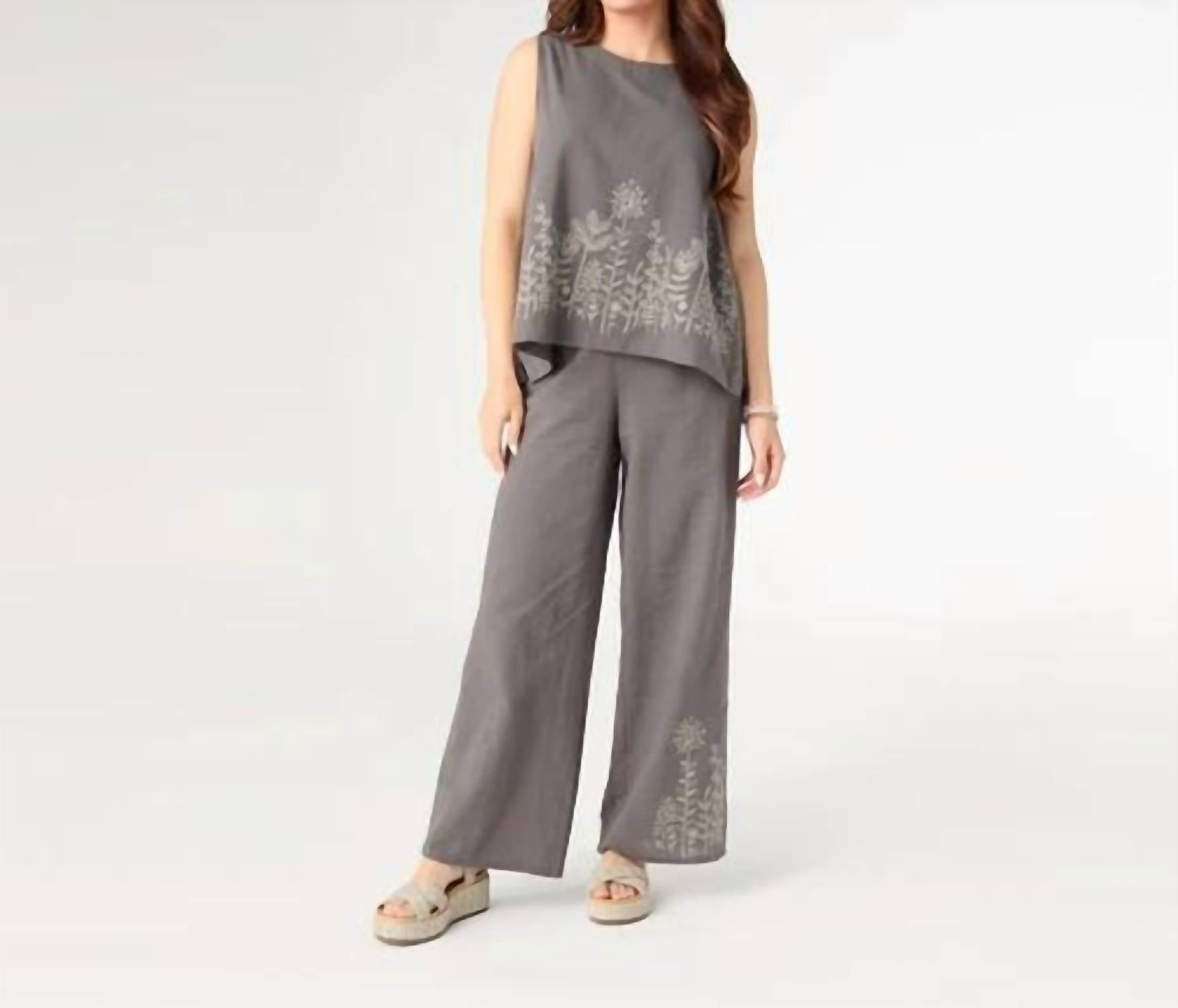 Coco + Carmen - Ava Floral Embroidery Tank Top