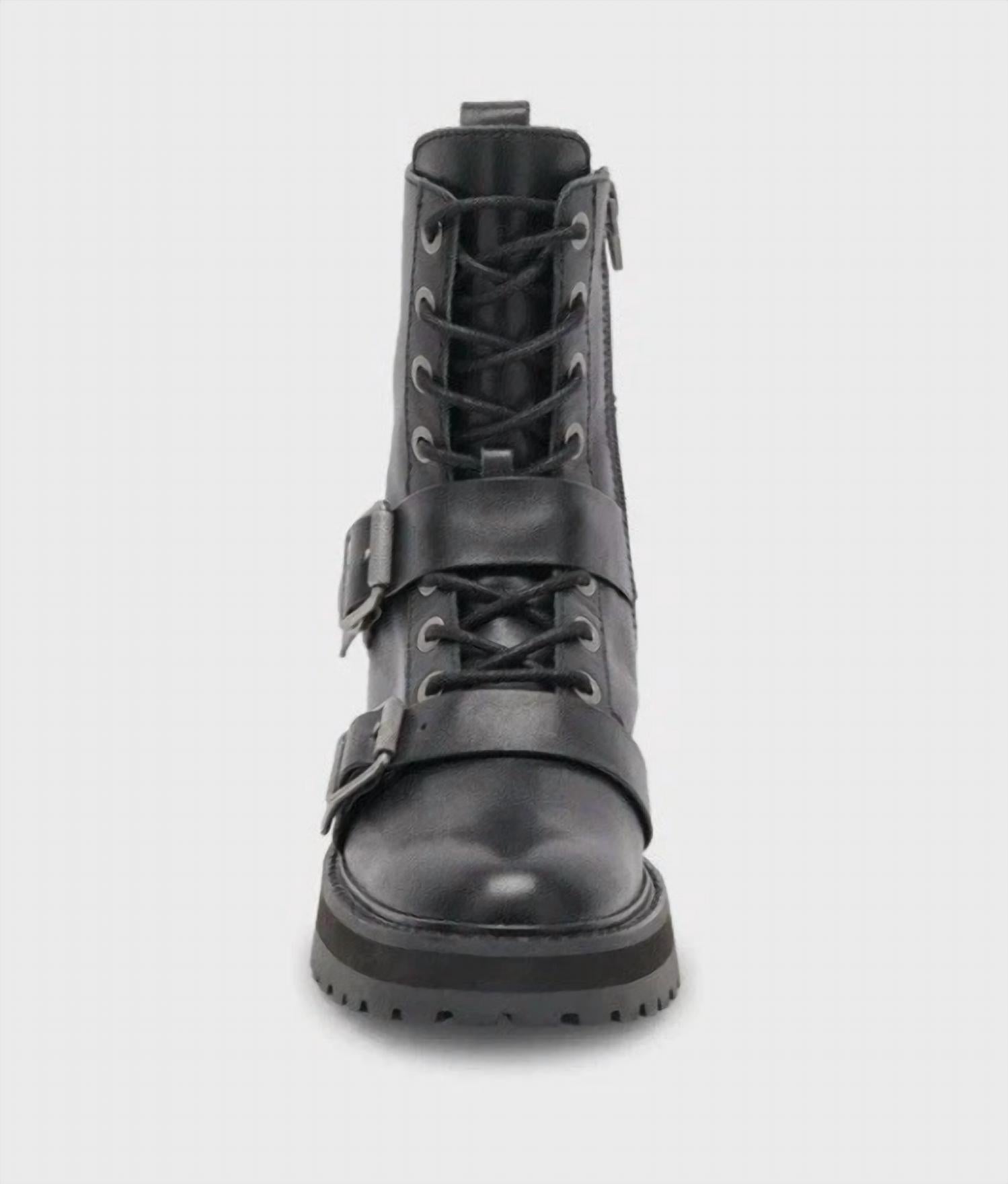 Dolce Vita - Women's Lug Sole Leather Combat Boots