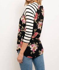 Collective Rack - Floral With Stripe Sleeves