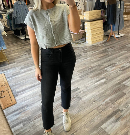 Day + Moon - Boxy Button Down Sweater Vest