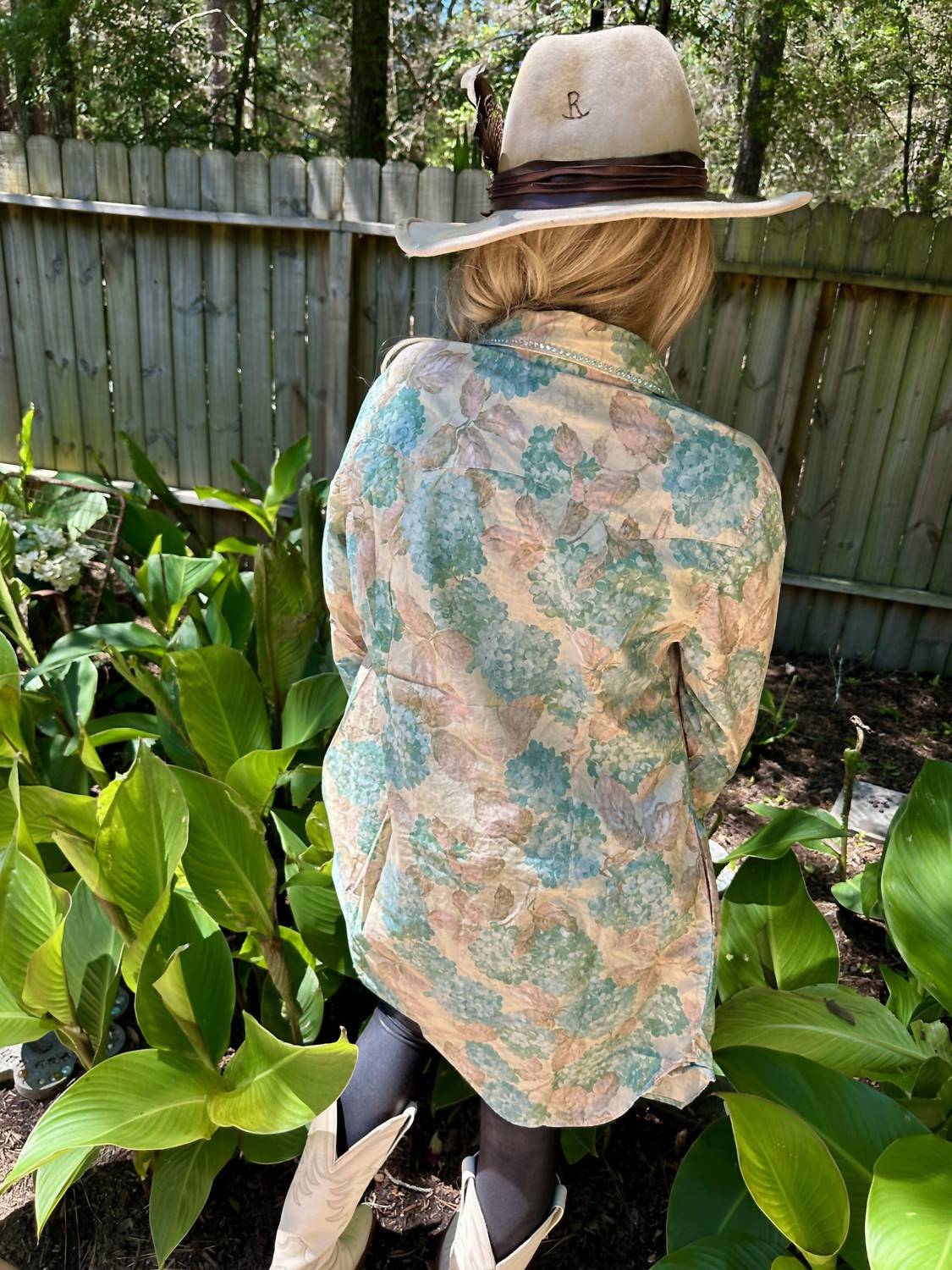 A Rare Bird - Hydrangea Snap Front Dress/tunic