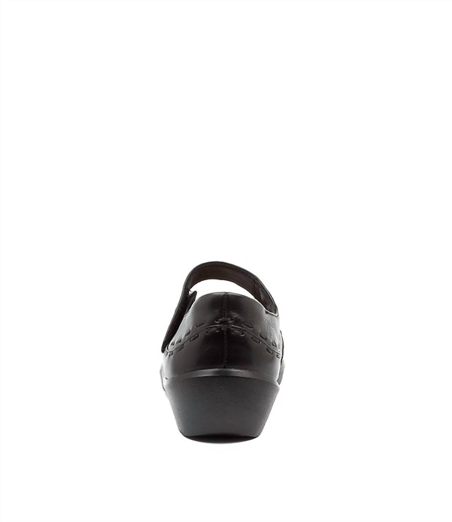 Ziera Women's Gummibear Shoe - Extra Wide in black leather - women's flats - view 4