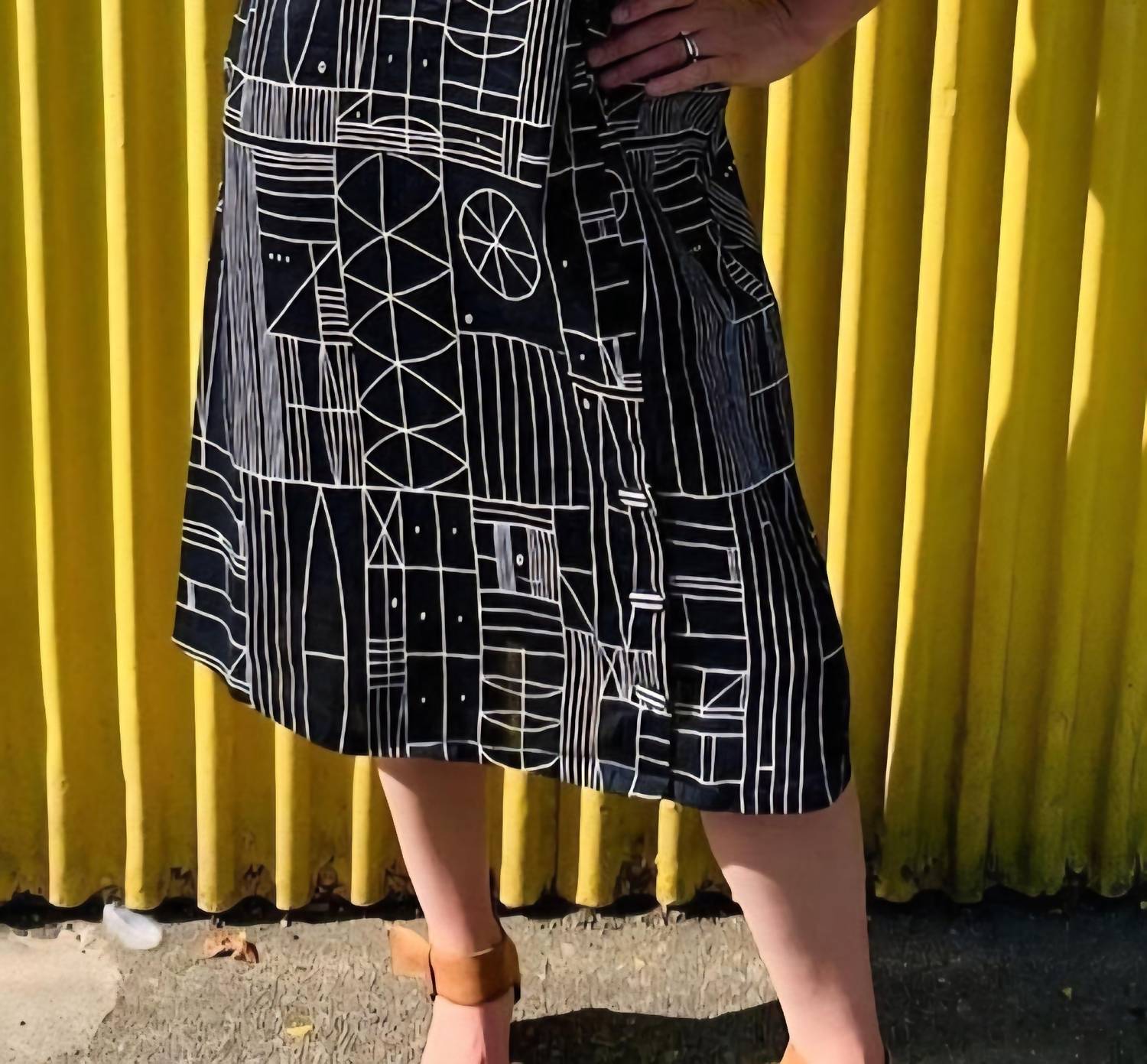 Habitat - Geometric Scrib Tank Dress