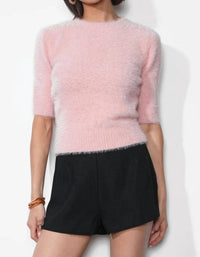 Greylin - Odette Fuzzy Knit Top
