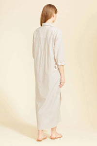 Sitano - Riga Striped Maxi Shirt Dress