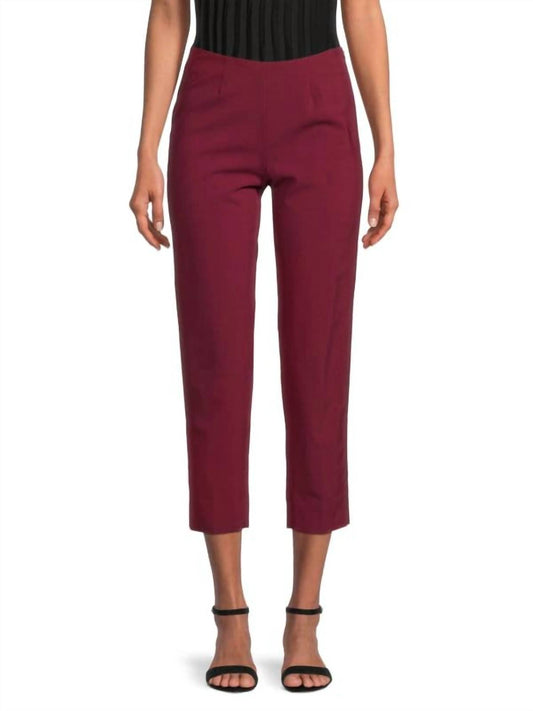 Piazza Sempione - Audrey Wool Straight Leg Ankle Crop Pants