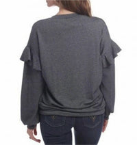 Elan - Ruffles On Shoulders Top
