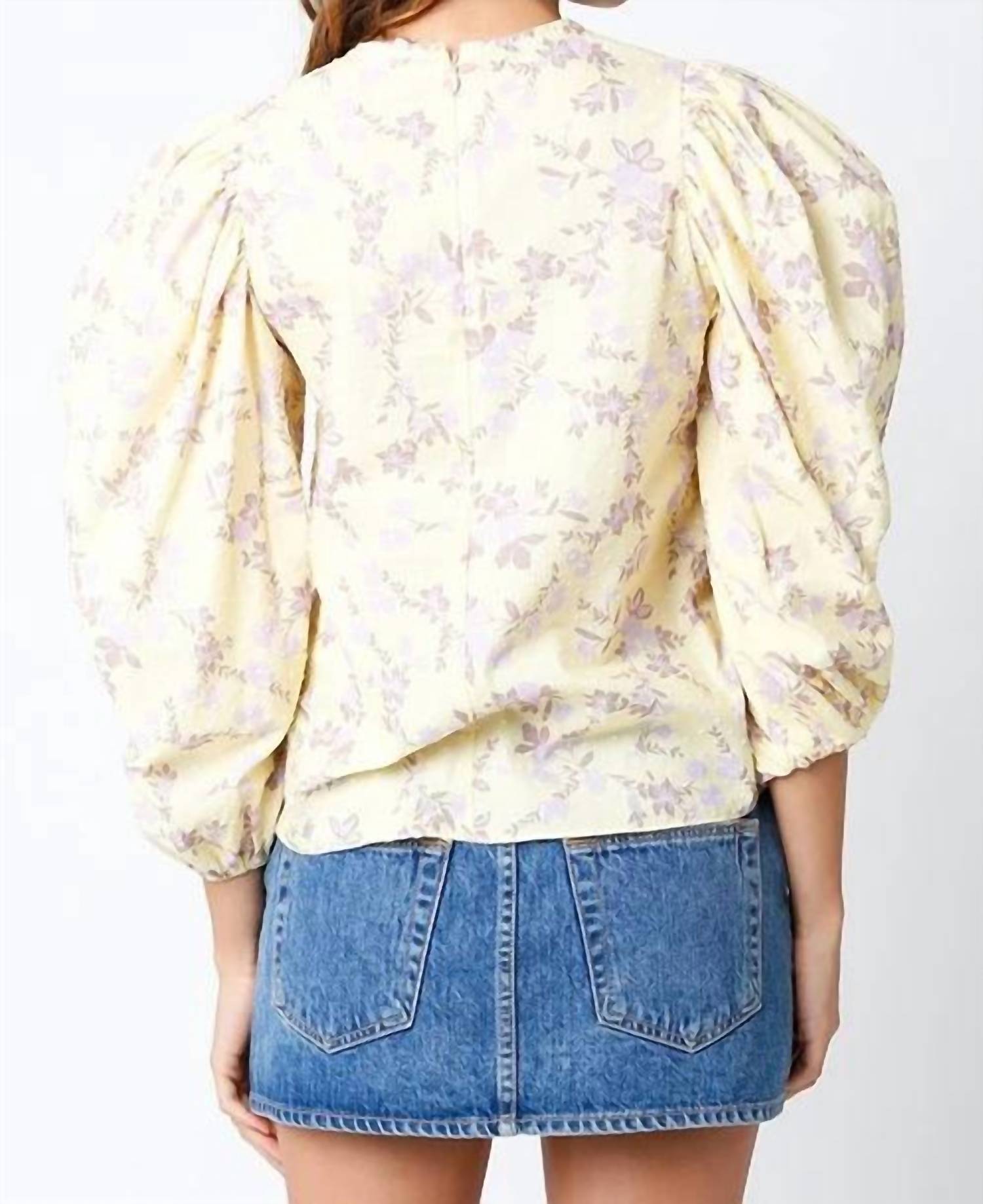 Olivaceous - Aven Bubble Blouse