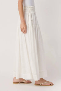 Elan - Side Tassel Textured Maxi Skirt