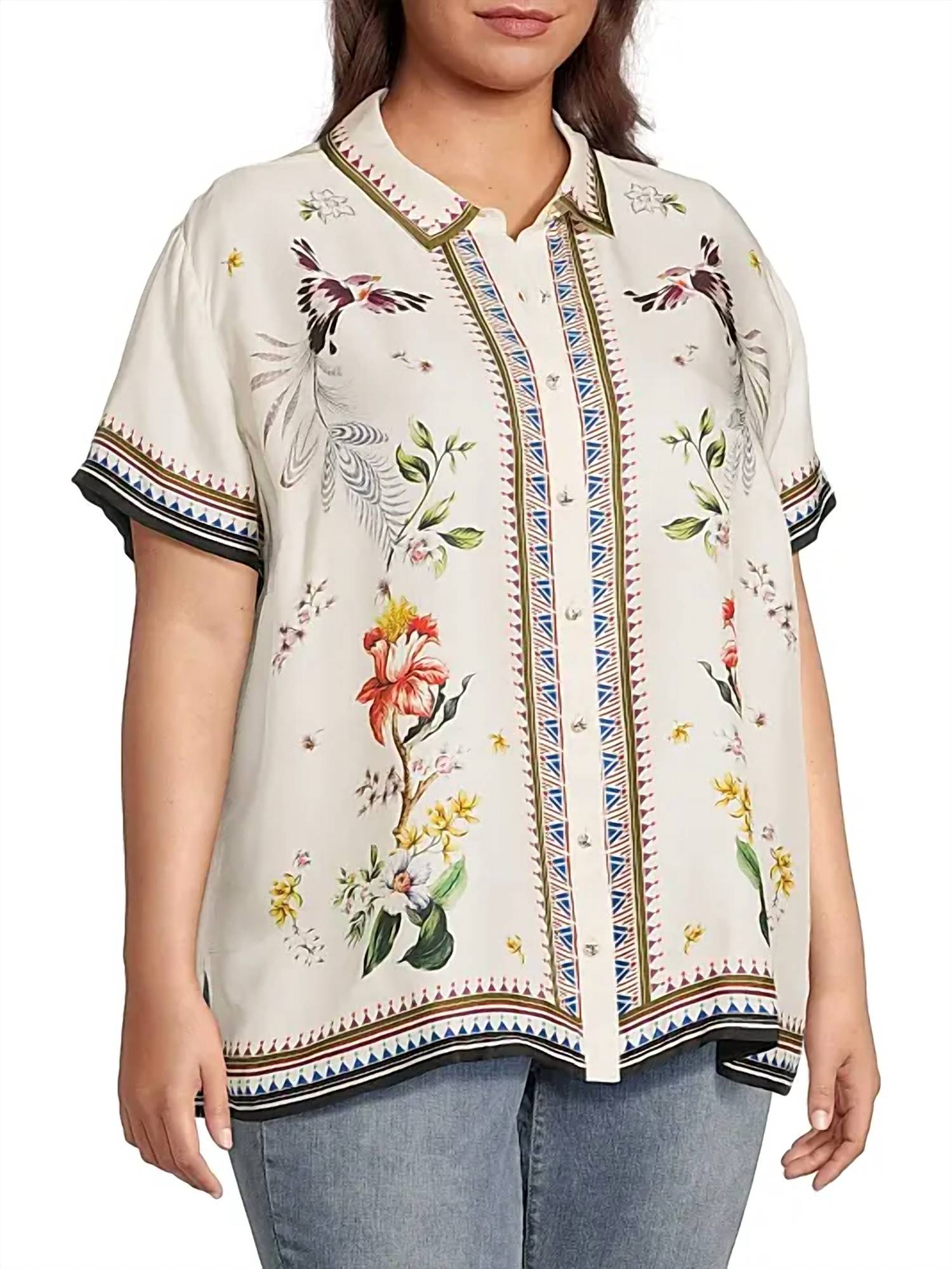 Johnny Was - Ophelia Camp Shirt Plus