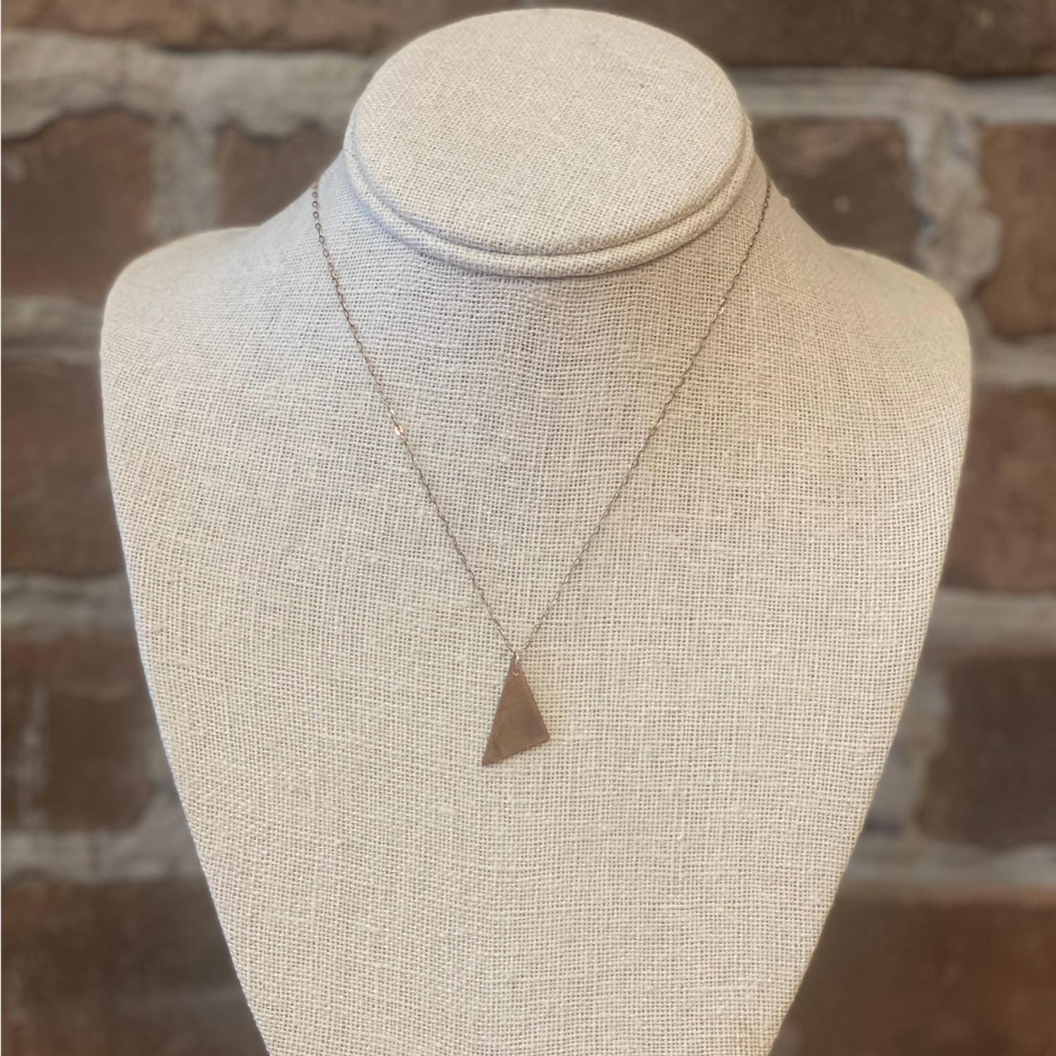 Clovis Jewelry - Copper Triangle Necklace