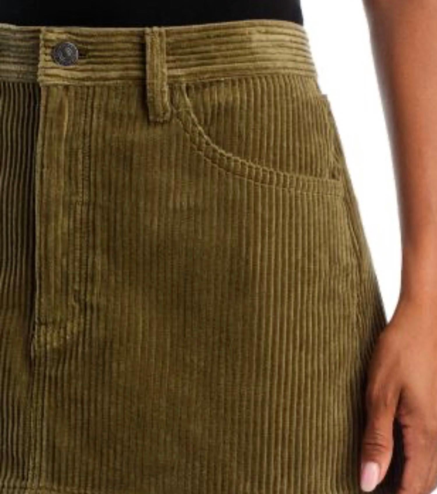 Frame - Corduroy Cotton Mini Skirt