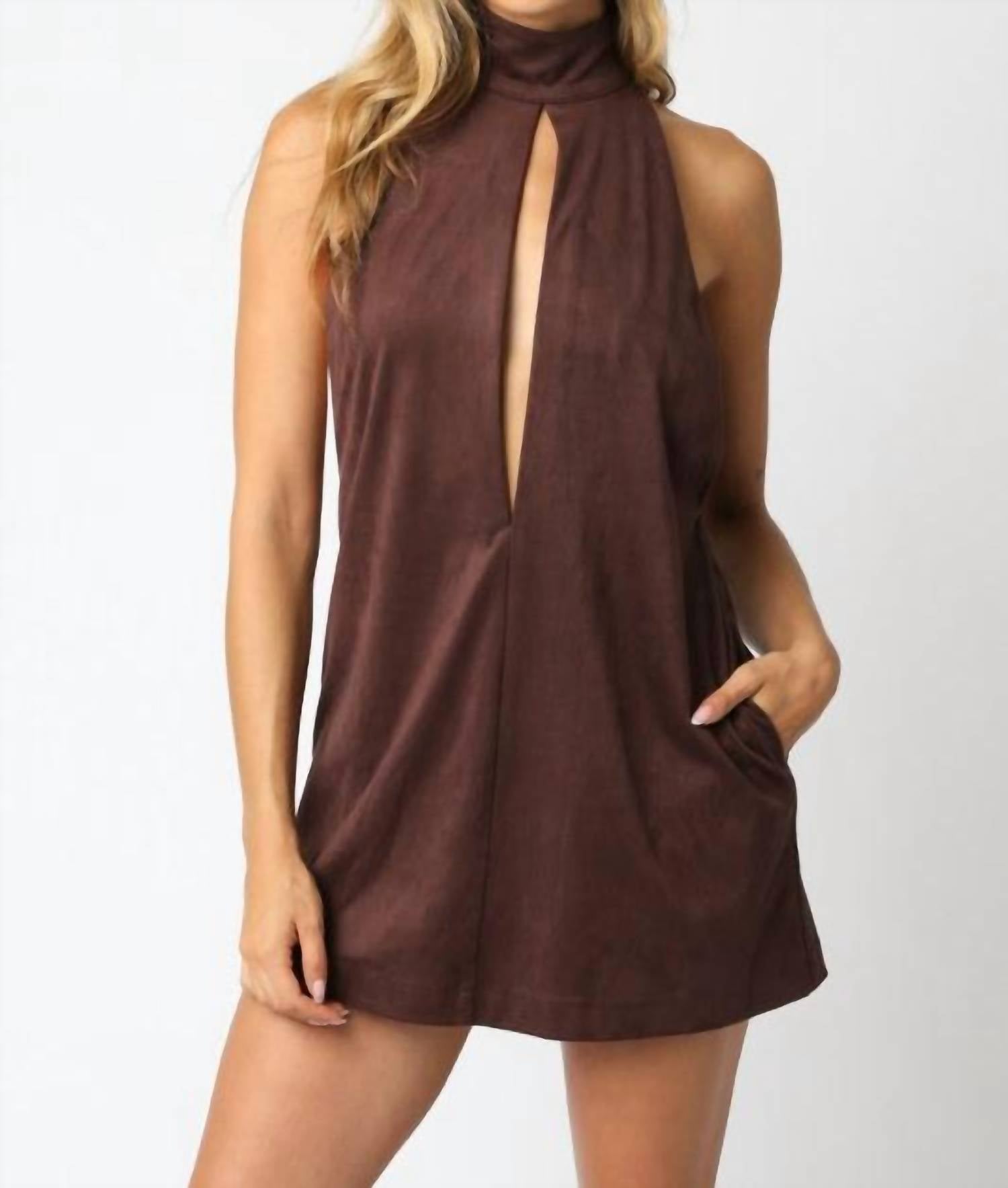 Olivaceous - Gina Halter Dress