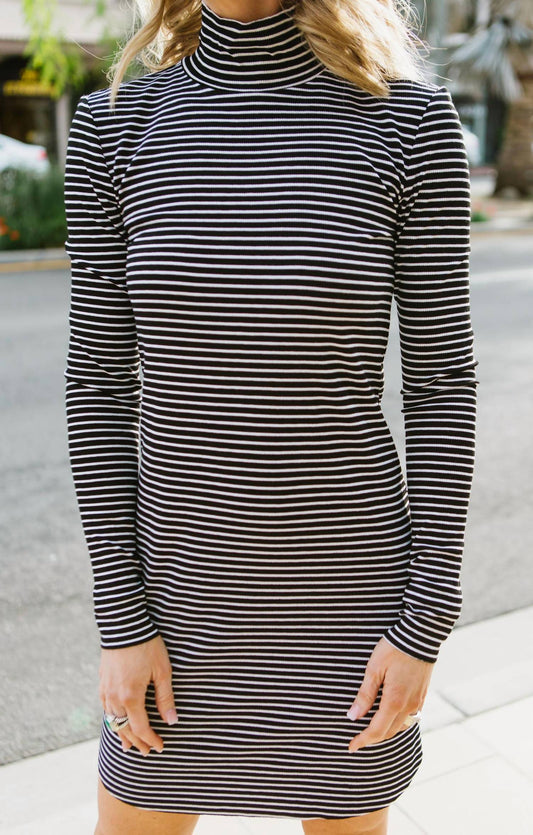 Mock Neck Dress