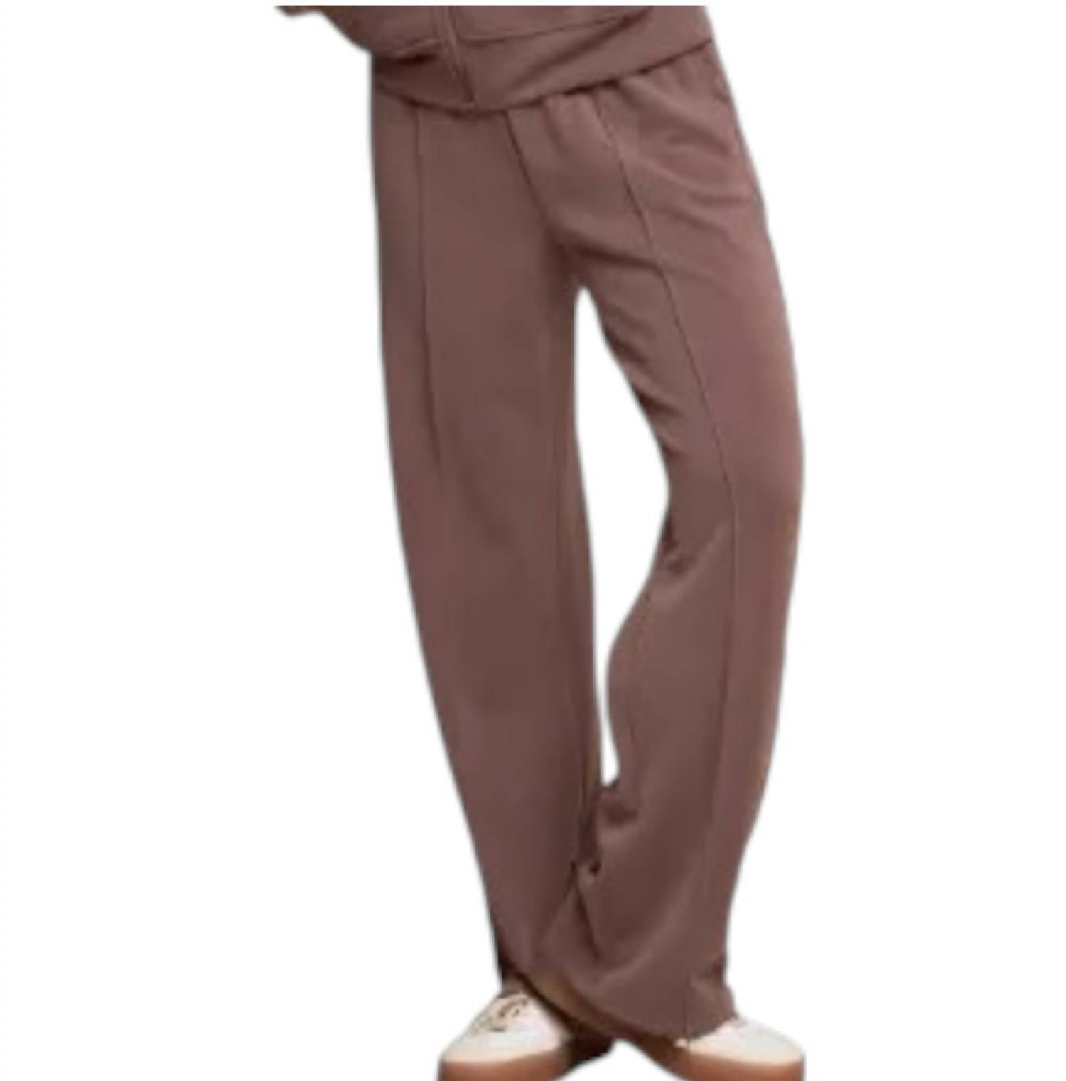 FUNDAMENTAL COAST Later On Wide Leg Pants in anise - women's pants - detail view