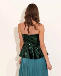 Alden Adair Melissa Top in tinsel - women's shirt - detail view