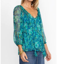 Johnny Was - Raquel Silk Peasant Blouse