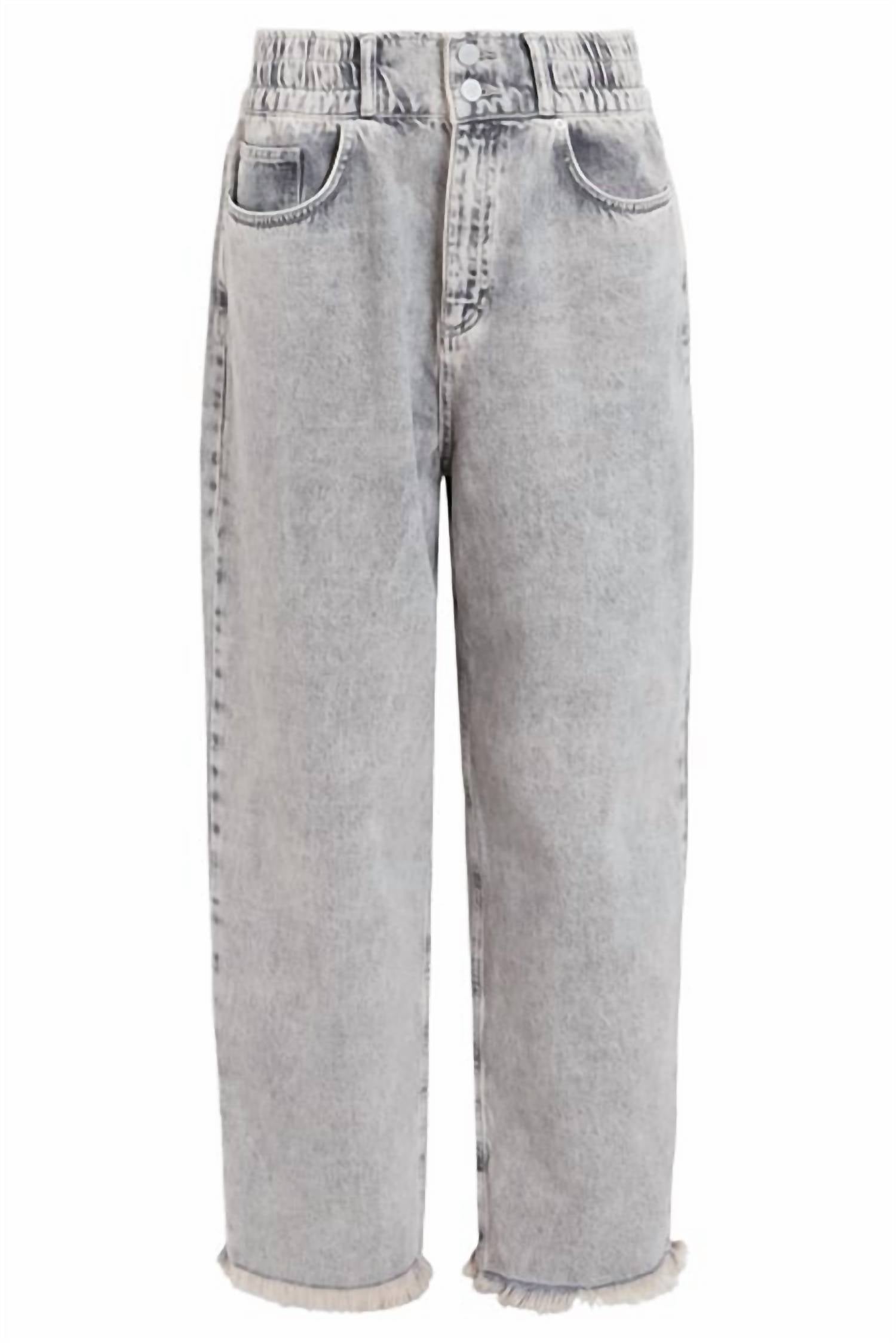 Allsaints - Hailey Frayed Hem Denim Straight Jean
