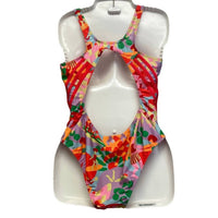Adidas - Women's Open Back Farm Palm Tree Beach One Piece Swim Suit