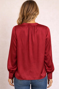 Joy Joy - burgandy blouse
