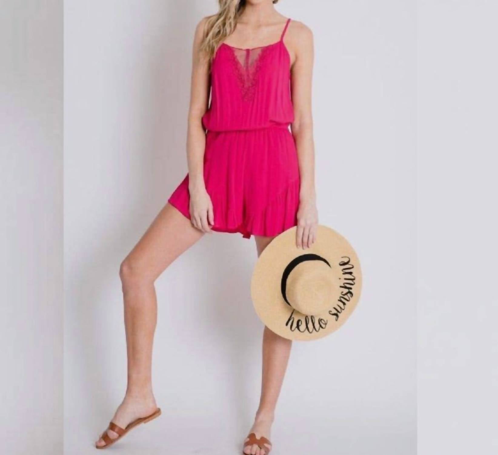 Davi & Dani - Stunning Crochet Lace Romper
