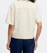 Foxcroft - Demi Vegan Leather Elbow Sleeve Shirt Jacket