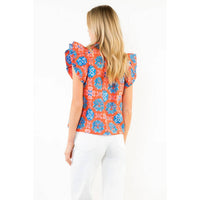 Thml - Floral Print Ruffle Sleeve Blouse