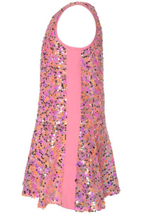 Hannah Banana - Girls Sequin Ruffle Dress