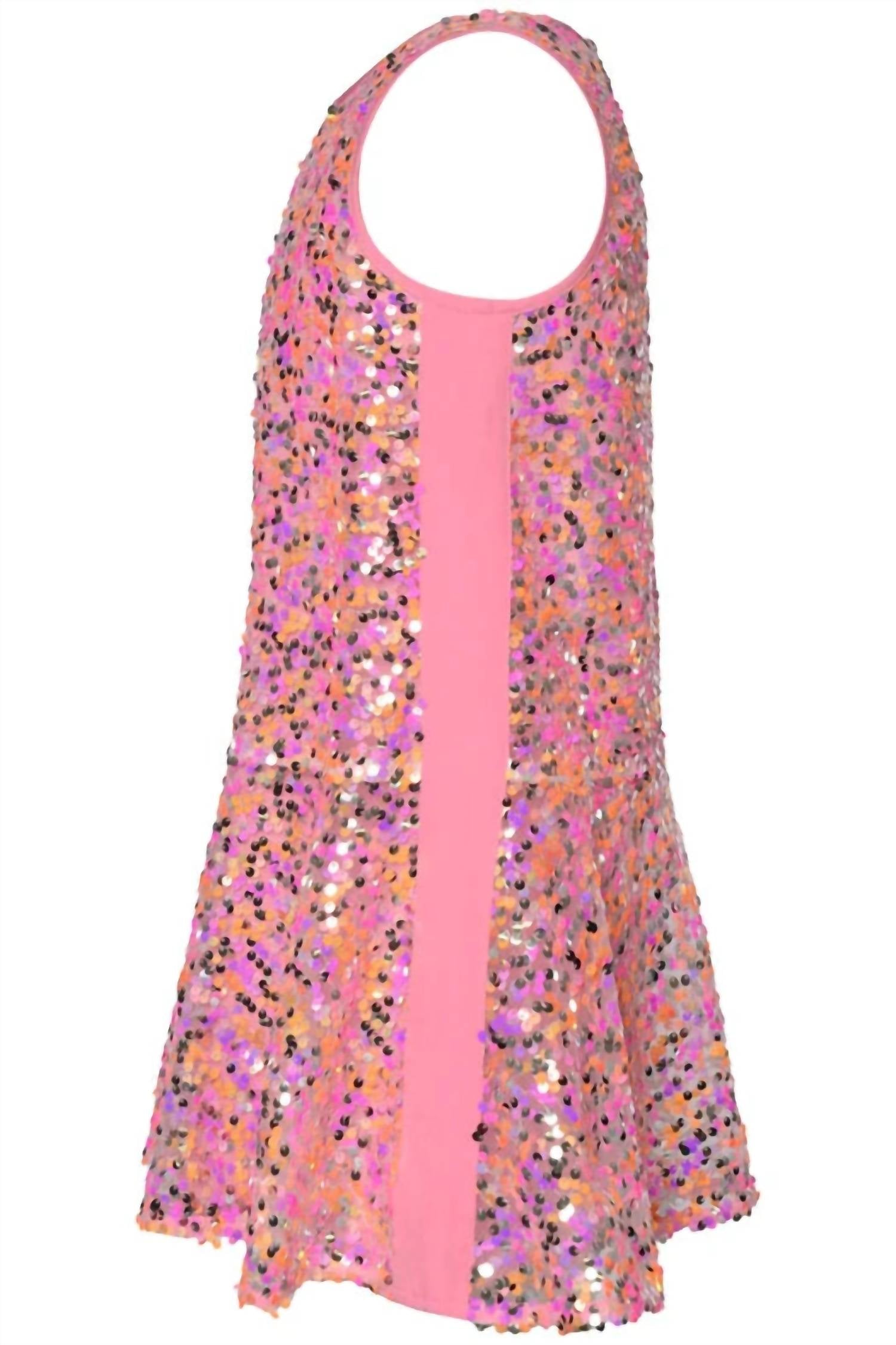 Hannah Banana - Girls Sequin Ruffle Dress