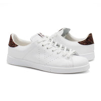 Victoria - Women's Glitter Leather Sneakers