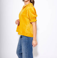 Ivy Jane - Suede Puff Sleeve Top
