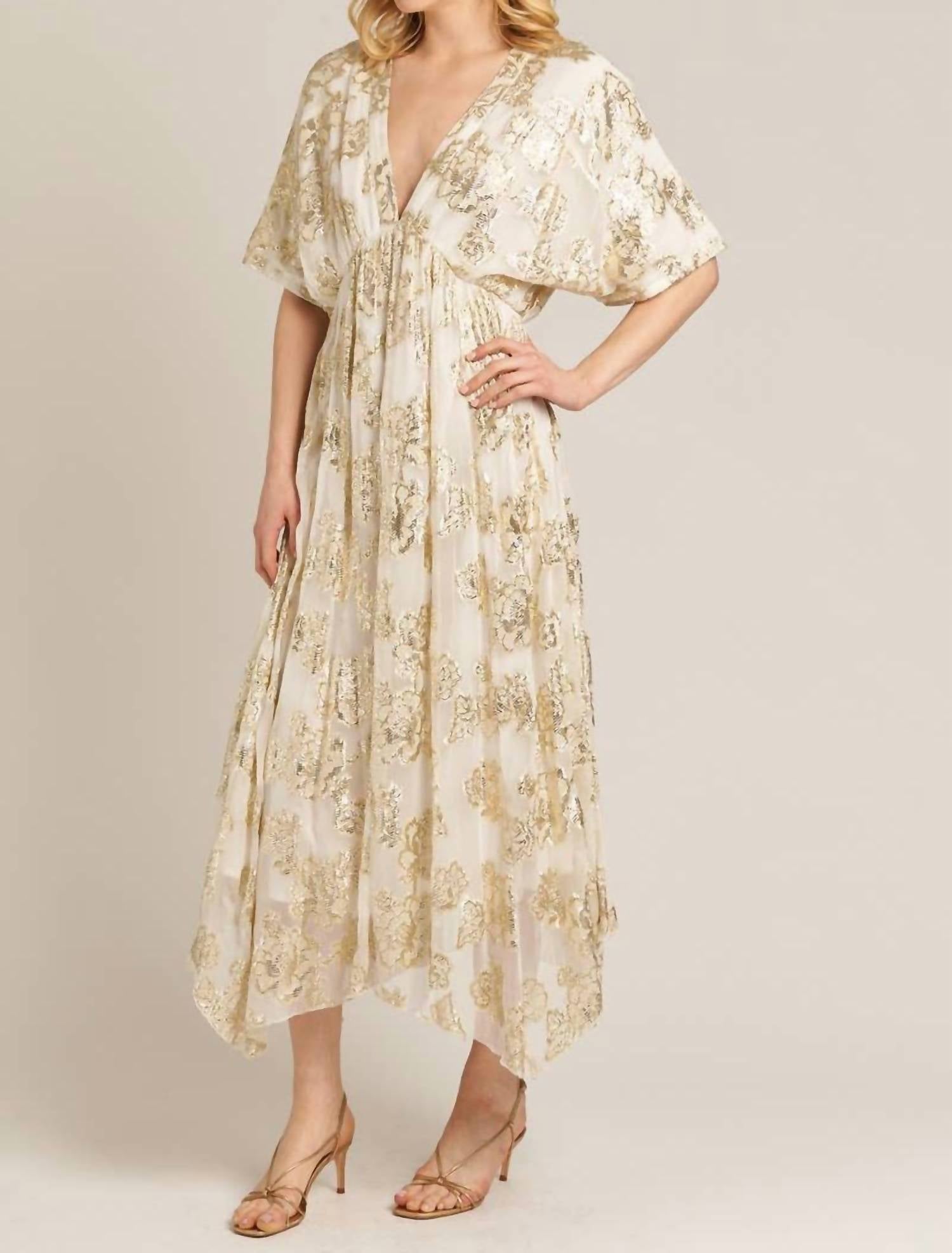 En Creme - Sands Foil Maxi Dress