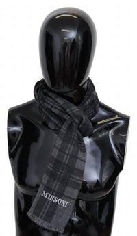 Missoni - Men's Wool Scarf With Logo Embroidery