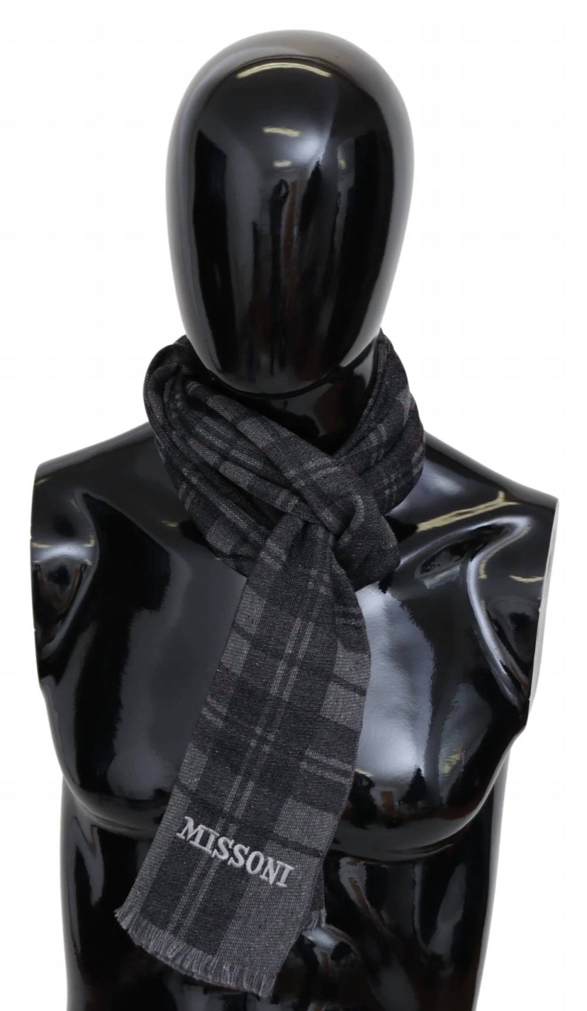 Missoni - Men's Wool Scarf With Logo Embroidery